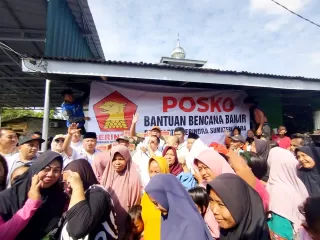 Gerindra Sumut Bagikan 1.000 Paket Sembako untuk Korban Banjir di Langkat