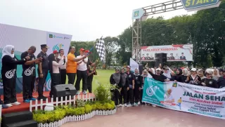 Gerak Jalan Santai Semarakkan HKN ke-61, Sekda Langkat Ajak Warga Hidup Sehat