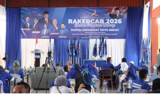 Rakercab DPC Demokrat Binjai Digelar, Pemko Tegaskan Komitmen Kolaborasi Politik