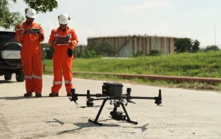 Transformasi Inspeksi Aset Migas Pakai Drone Thermal