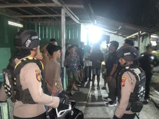 Demi Jaga Kamtibmas Tim Raga Polres Kepulauan Meranti Rutin Laksanakan Patroli KRYD