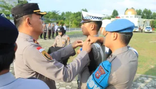 Wakapolres Kepulauan Meranti Pimpin Apel Operasi Keselamatan Lancang Kuning 2026