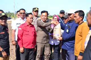 Panen Raya di Mekar Baru, H Asmar: Targetkan Tiga Tahun Panen Swasembada 19 Ribu Ton