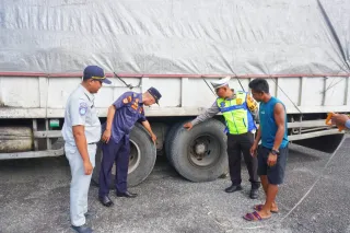 Satlantas Polres Rohil Gelar Tes Kadar Alkohol dan Ramp Check Kendaraan Saat Ops KLK 2026