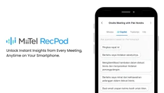 MiiTel RecPod Kini Dilengkapi Copilot, Temukan Insight Instan Rekaman Meeting Smartphone