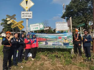 Kolaborasi KAI, DJKA dan BTP Tingkatkan Keselamatan di Perlintasan Sebidang di Libur Lebaran 2026