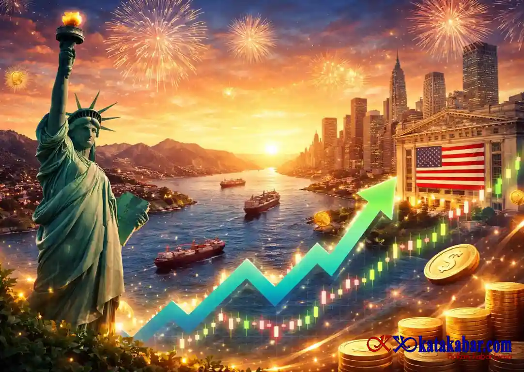 Wall Street Meledak! Selat Hormuz Dibuka Pasar Saham Cetak Rekor Baru