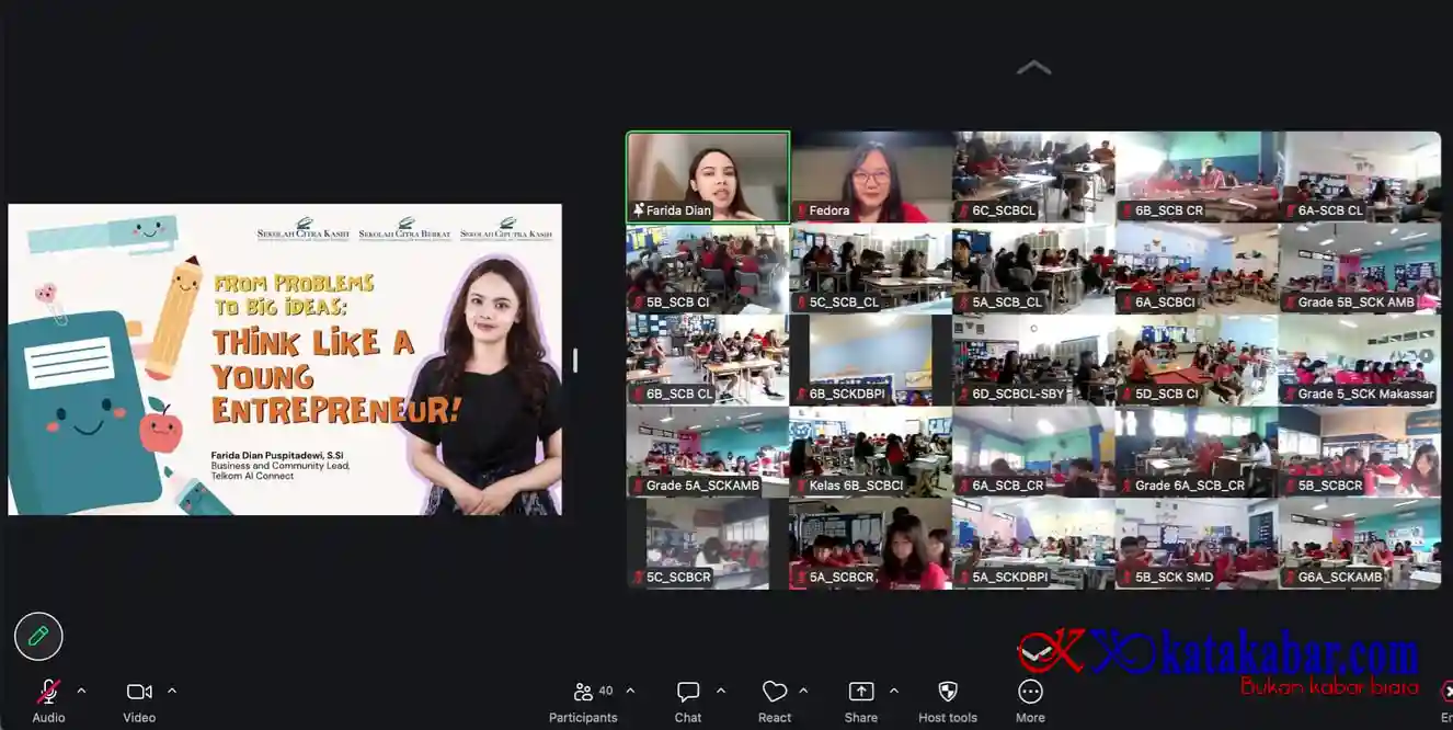 Telkom AI Connect Edukasi 450 Siswa SD Tanamkan Pola Pikir Wirausaha Sejak Dini