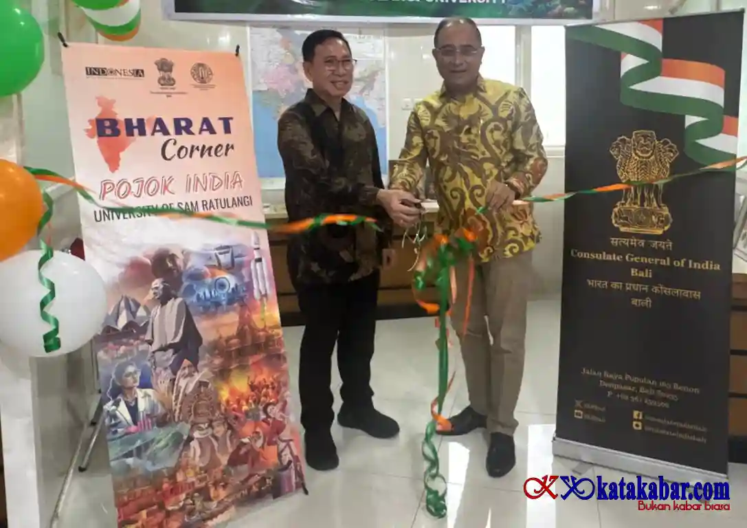 Bharat Corner Resmi Hadir di Unsrat, Perkuat Kerja Sama Akademik Indonesia-India