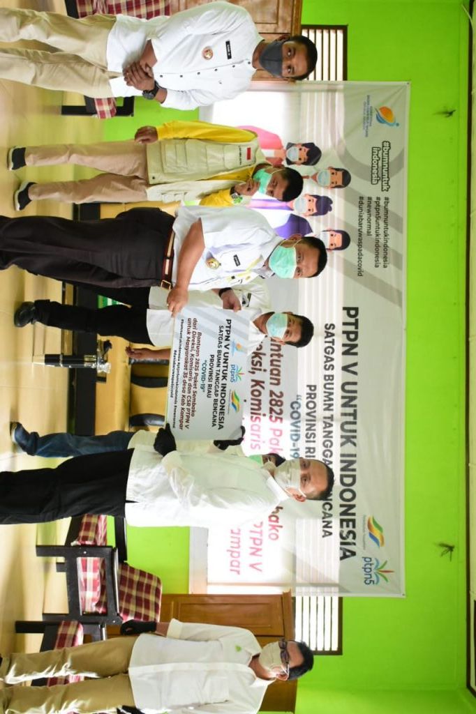 PTPN V Salurkan Sembako ke Masyarakat Terdampak Corona di Kampar