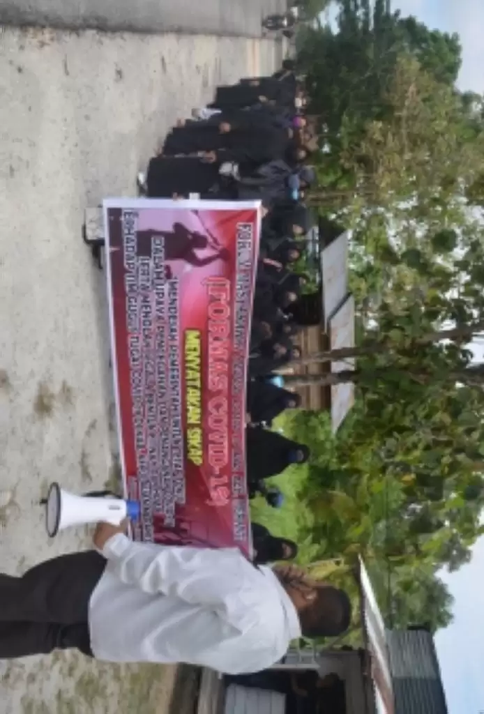 Emak-emak Demo Dukung Pemkab Meranti Tangani Corona