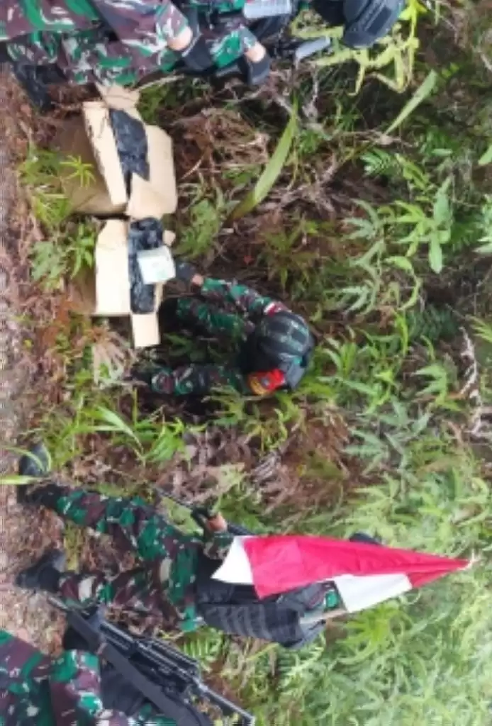 Patroli di Jalur Ilegal, Satgas Pamtas Yonif 642 Kapuas Sita 42,928 Kilogram Sabu