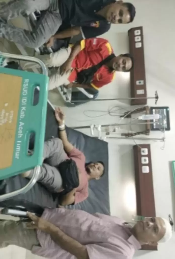 Jurnalis di Aceh Timur Kompak, IWO, AWNI dan AWI Jenguk Wartawan Terbaring di RS
