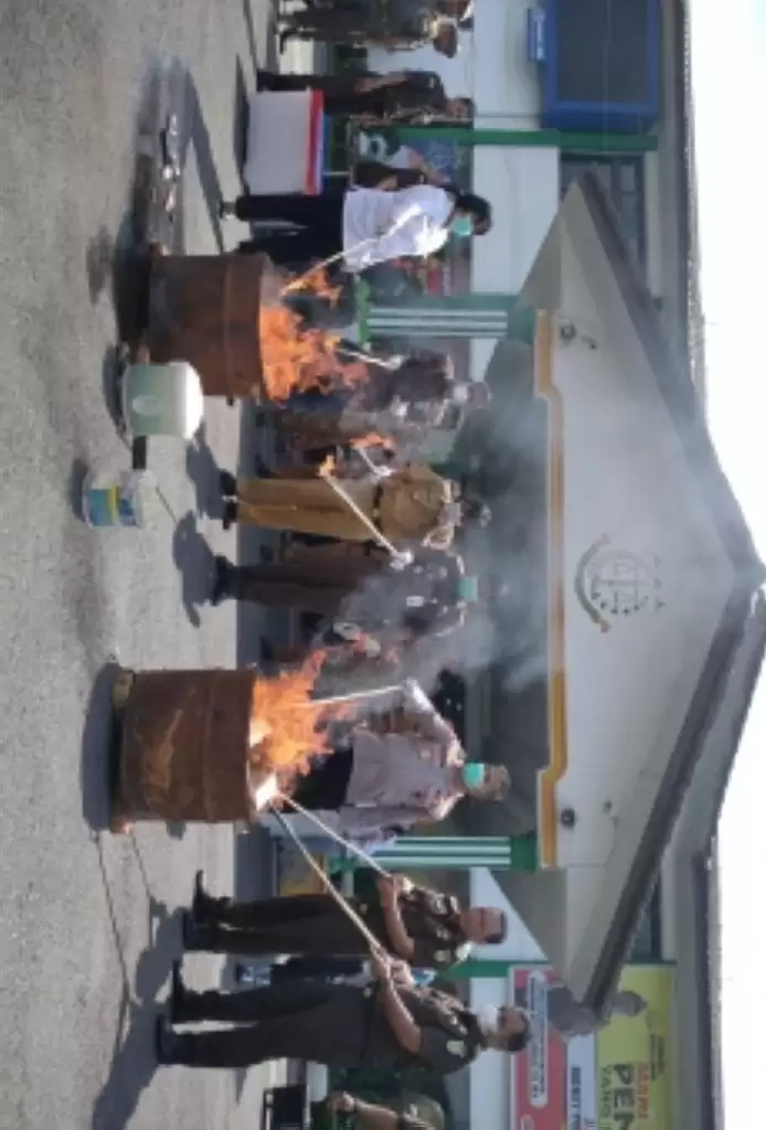 Sabu dan Ganja Dibakar, Kajari Binjai Ajak Masyarakat Perangi Narkoba