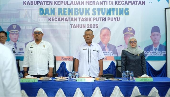 Musrenbang dan Rembuk Stunting Kecamatan Tasik Putri Puyu, Ini Pesan Asisten II