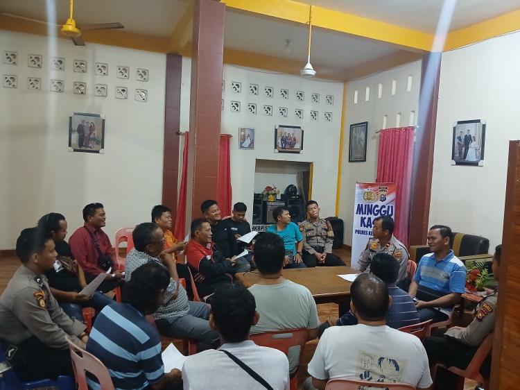 'Minggu Kasih', Polres kepulauan Meranti Sosialisasi Bahaya Narkoba ke Jemaat Gereja HKBP