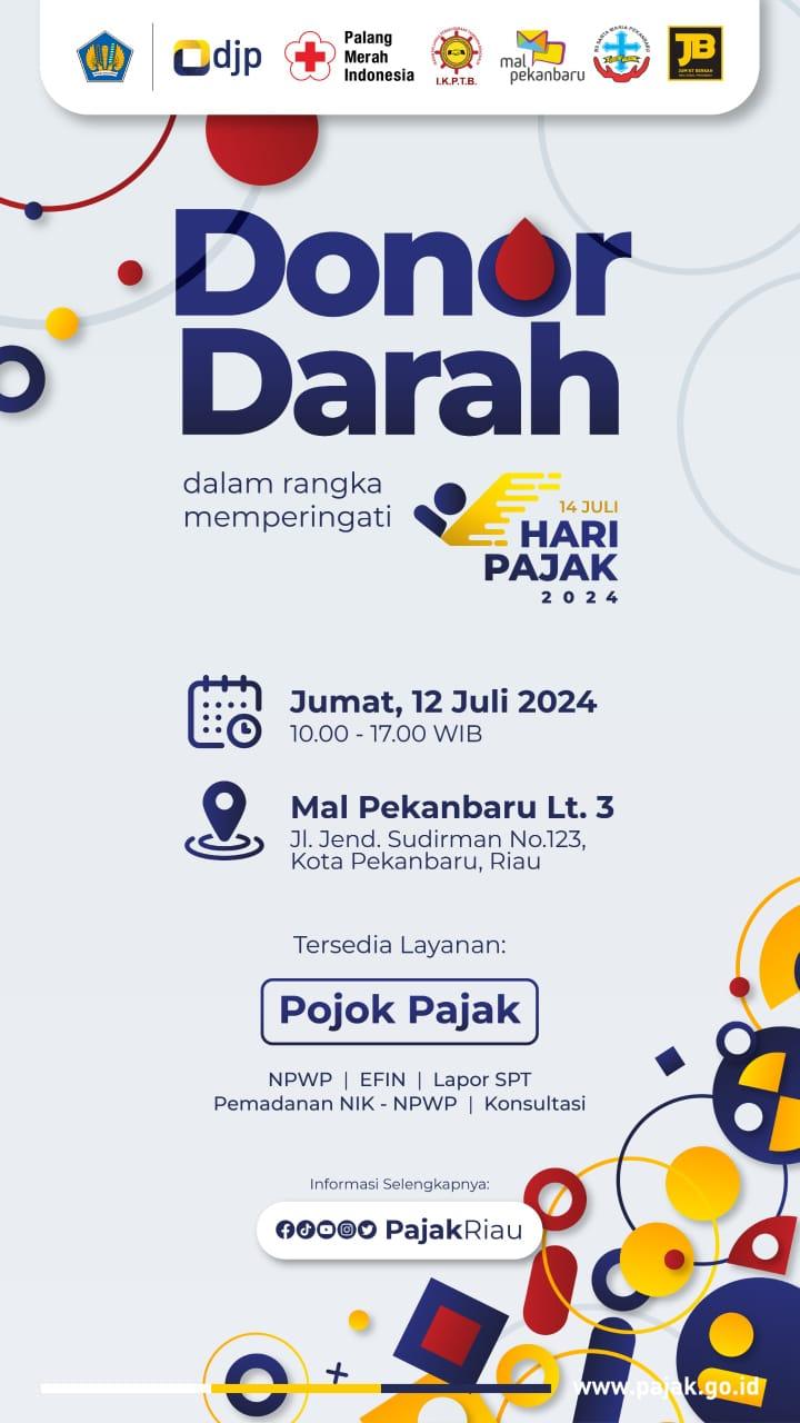 IKPTB dan Kanwil DJP Riau Gelar Donor Darah