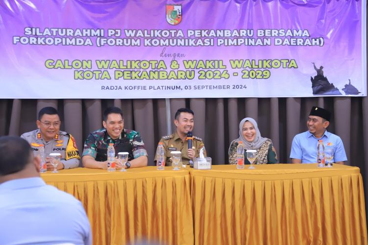 Forkopimda dan Polresta Pekanbaru Galang Silaturahmi dengan Seluruh Bapaslon Pilkada 2024