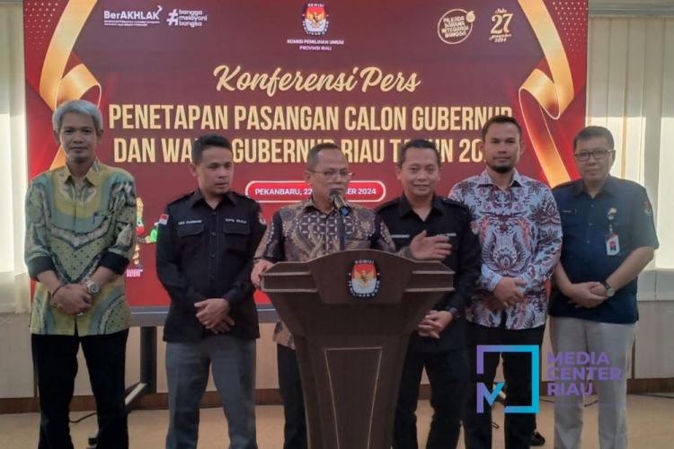 Tiga Paslon Resmi Bertarung di Pilgubri, Hari Ini Cabut Nomor Urut