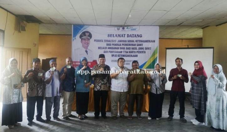 DBH Sawit Danai Ribuan Pekerja Rentan Jadi Pemanfaat Jamsostek di Pasbar