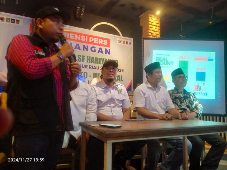 Paslon Ade Agus Hartanto -Hendrizal Unggul Telak Pilkada Inhu