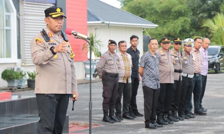 Apel Pagi, AKBP Kurnia: Jaga Persatuan, Persaudaraan dan Kedamaian Pasca Pilkada