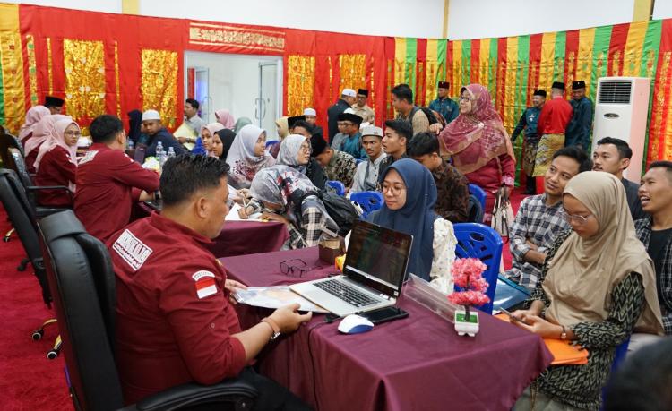 Tiba di Mandau, Para Kafilah MTQ ke 49 Tingkat Kabupaten Bengkalis Daftar Ulang