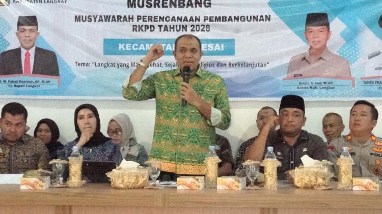 Musrenbang Kecamatan Selesai, Pj. Bupati Langkat: Prioritaskan Infrastruktur dan Kesejahteraan