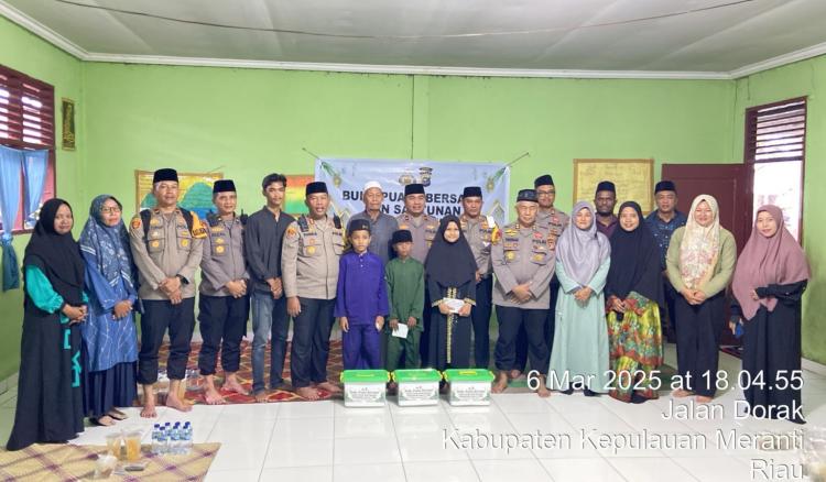 Buka Bersama, Kapolres Kepulauan Meranti Santuni Anak Yatim di Yayasan Al Hidayah