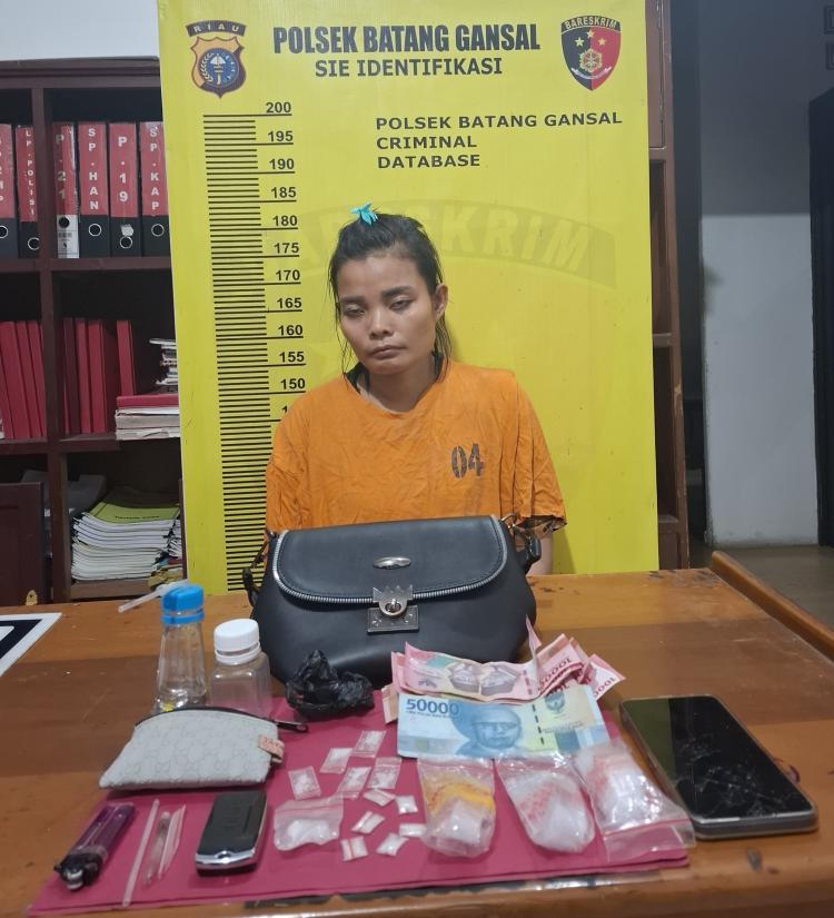 Janda Anak Dua Nekat Edarkan Sabu Demi Kebutuhan Hidup di Inhu