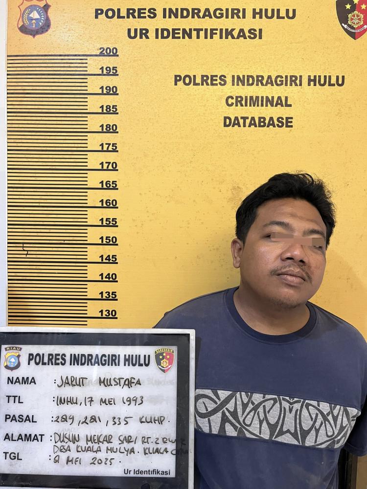 Preman Kambuhan di Inhu Diborgol Gegara Asusila, Bikin Onar dan Lawan Polisi