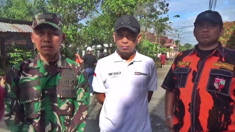 Kolaborasi Medan Berkah: Guntur Syahputra Komandoi Lebih 200 Kader PP Gotong Royong Bareng Koramil
