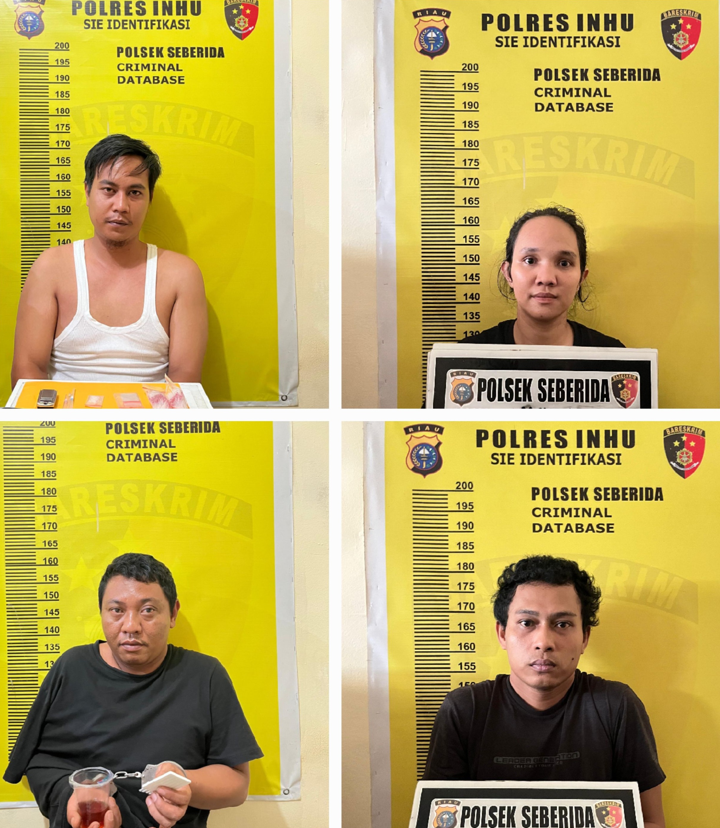 Polsek Seberida Ciduk Pasutri Terlibat Narkoba dan Sikat Pemasok