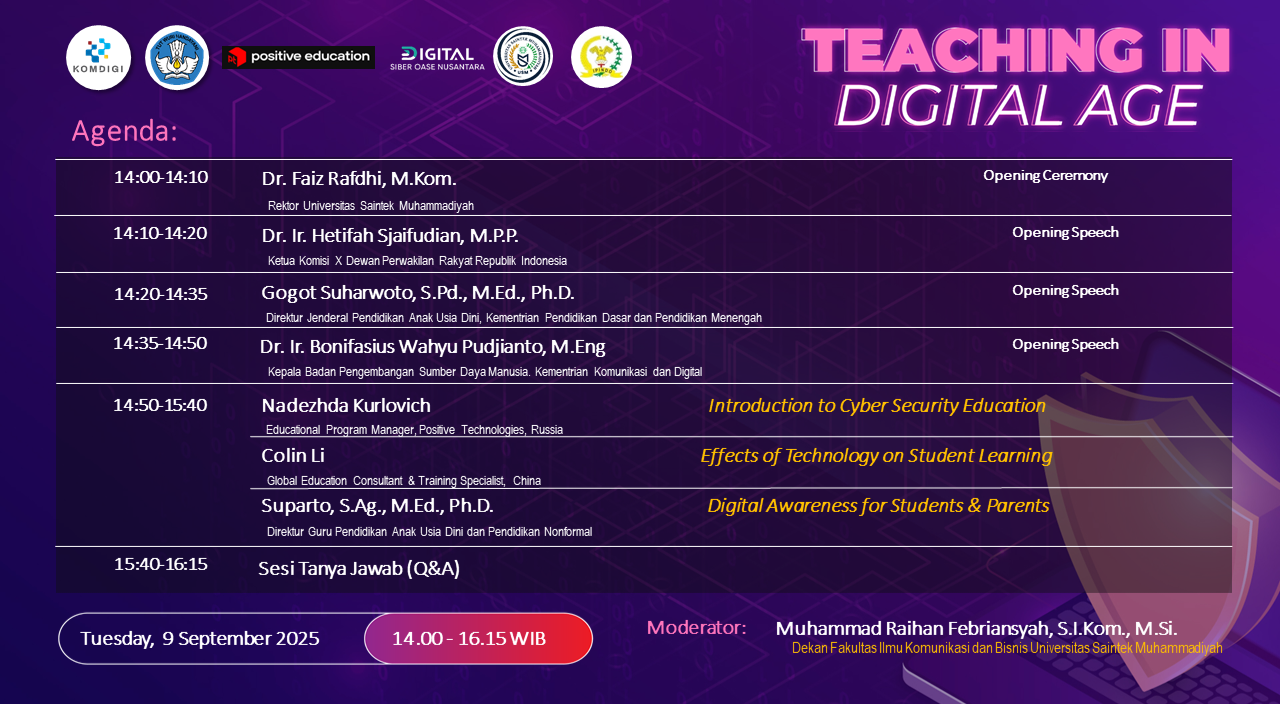 Seminar 'Teaching in Digital Age' Sukses: Jalan Menuju Pembelajaran Aman, Cerdas, dan Inovatif