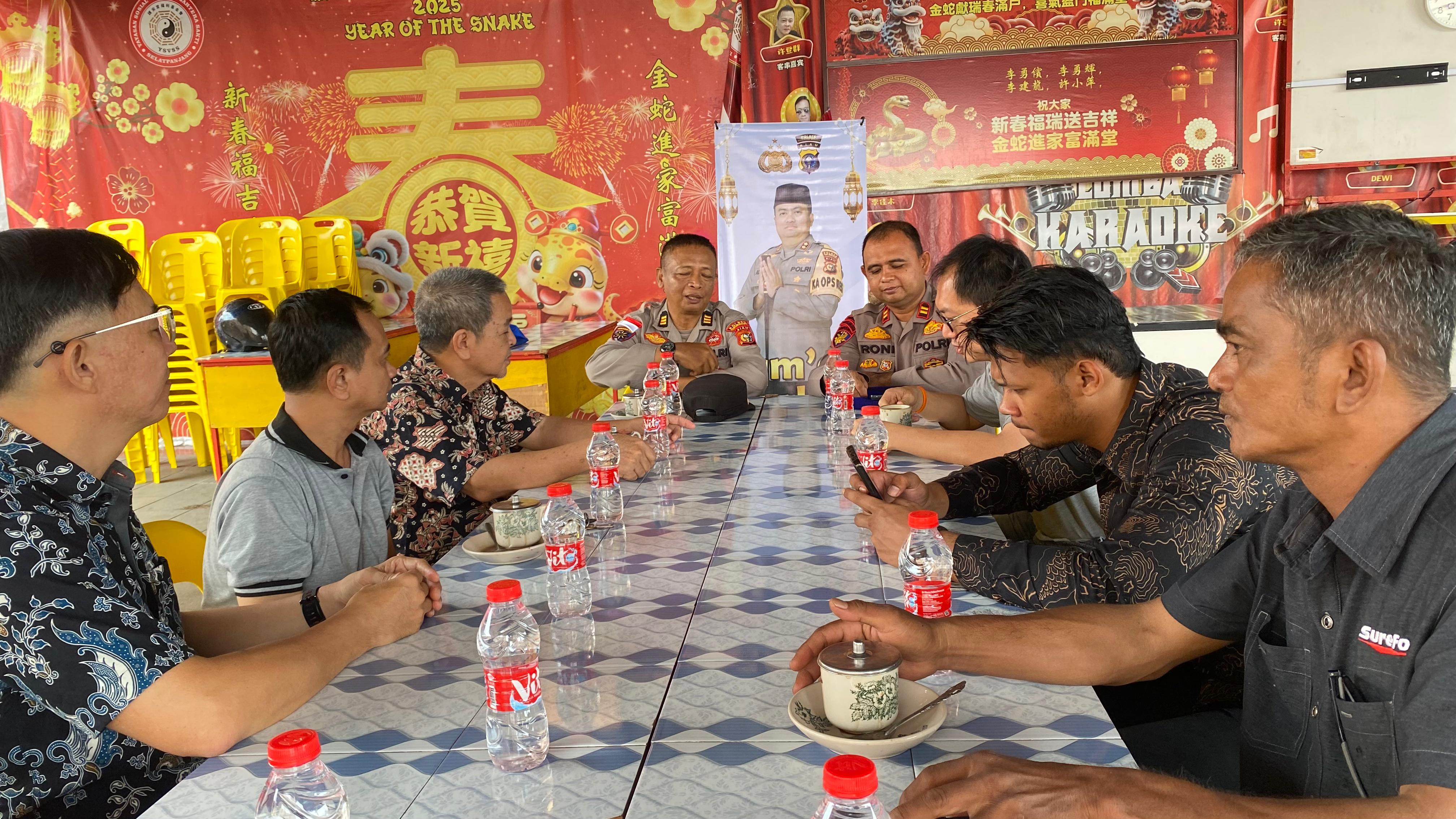 Jumat Curhat, Polres Kepulauan Meranti Bersama PSMTI Bahas Isu Kamtibmas Hingga Keluhan Warga