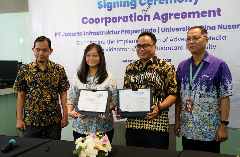 Jangkau Institusi Pendidikan, JIP Luncurkan LED Videotron di Lingkungan Kampus Binus