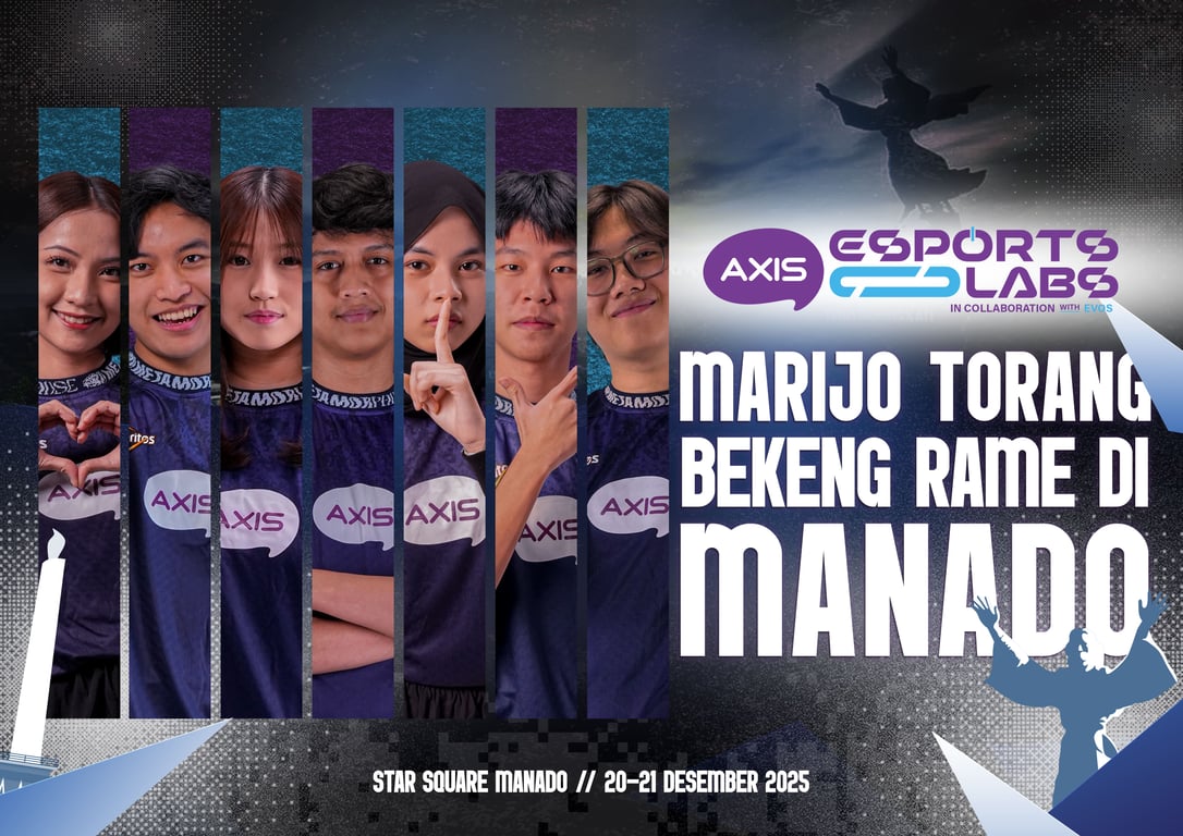 AXIS dan EVOS Gelar AXIS Esports Labs Manado: Pemerataan Ekosistem Esport di Luar Pulau Jawa