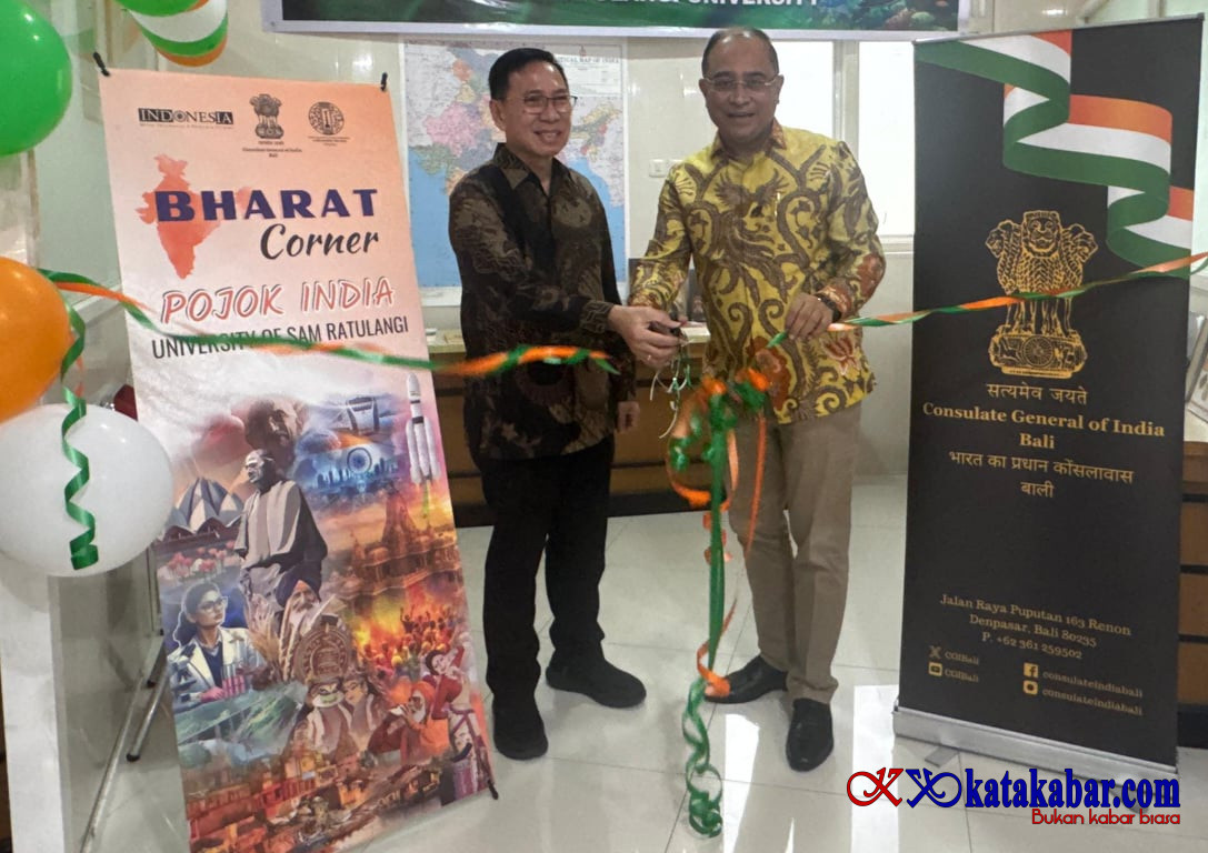 Bharat Corner Resmi Hadir di Unsrat, Perkuat Kerja Sama Akademik Indonesia-India