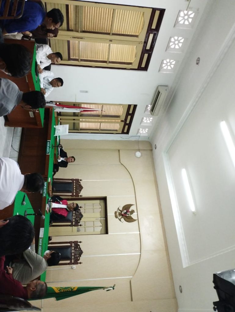 Dua Hakim Sakit, Sidang Jawaban  Gugatan Pos Ambai Coffe Ditunda