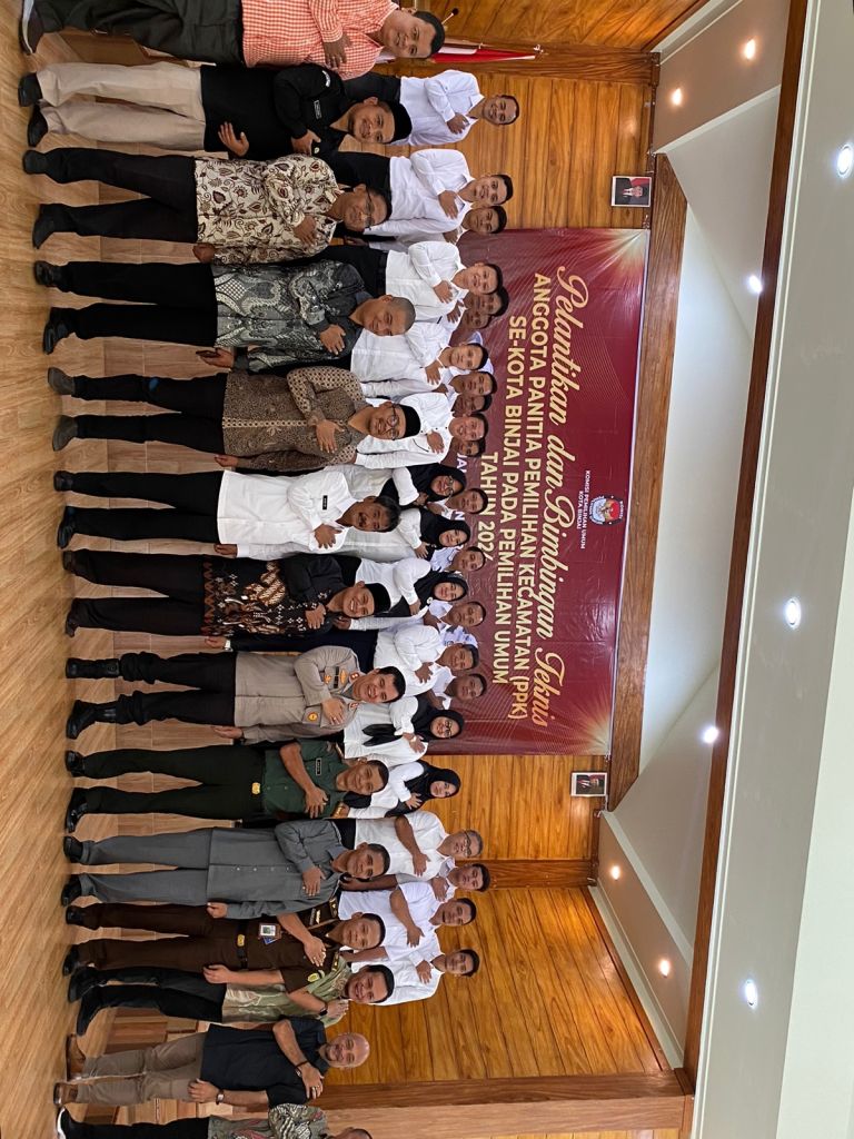 KPU Lantik Anggota PPK se-Kota Binjai