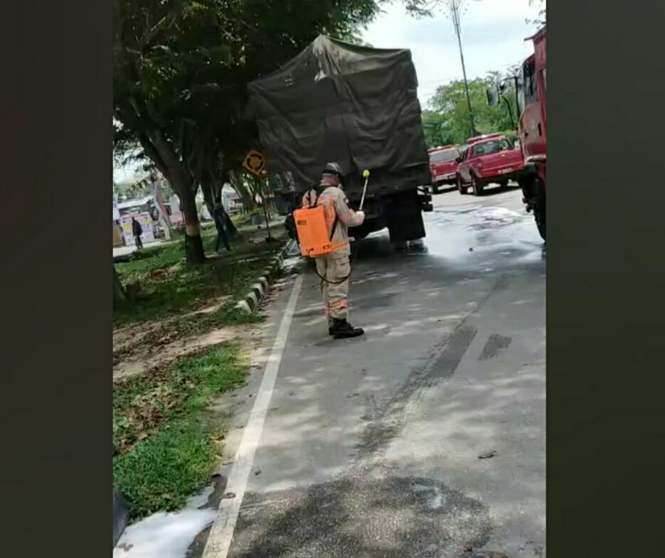 Diduga Terinfeksi Covid-19, Sopir Truk Terkapar di Pinggir Jalan Siak