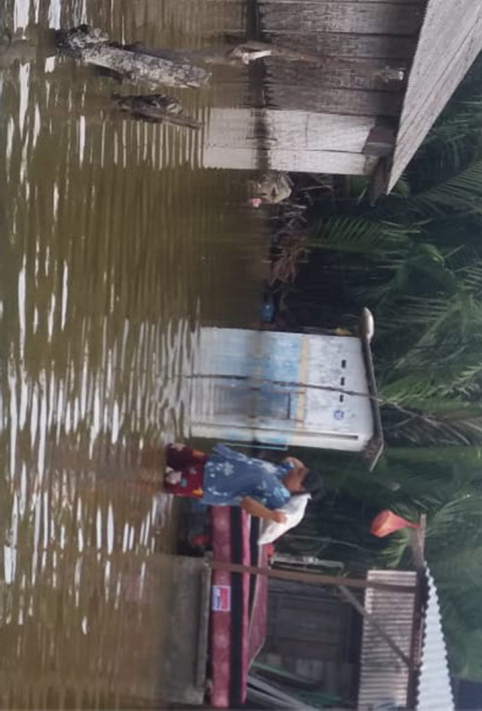 Ribuan Kepala Keluarga di Desa Tanjung Rejo Rumanhya Kebanjiran
