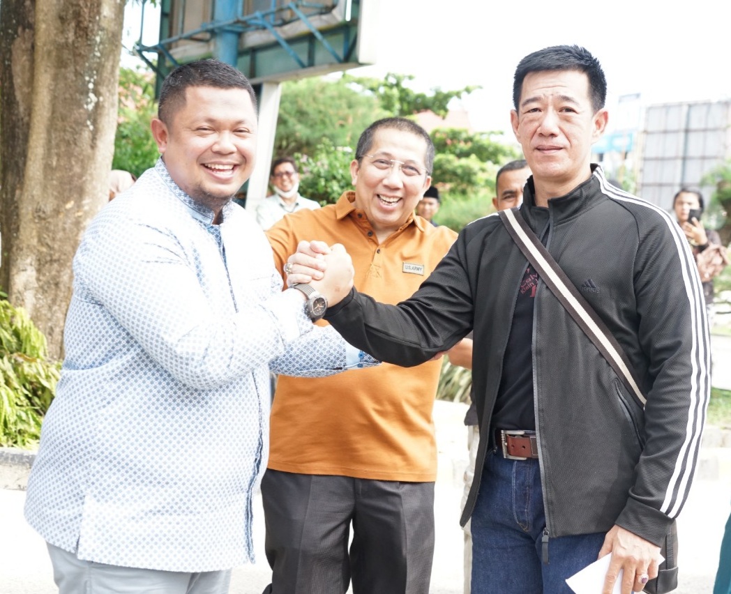 Riki R Lepas Atlet Karate-Do Tako Mandau Ikuti Kejuaraan Tingkat Provinsi Riau 