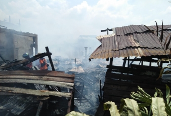 Si Jago Merah Ngamuk, Belasan Rumah di Inhil Hangus Terbakar