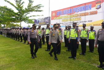 Polres Pelalawan Kerahkan Ratusan Personel Pengamanan Pilkada