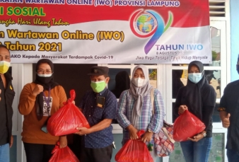 IWO Lampung Gelar Baksos di HUT IWO ke 9 2021 