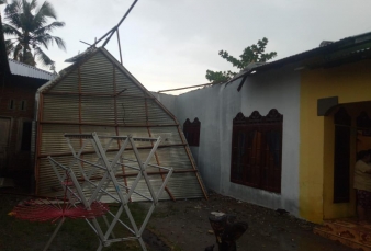 Angin Kencang Hajar 19 Rumah Warga Kabupaten Langkat 
