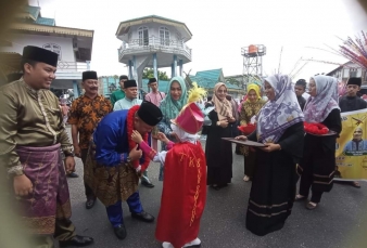Wow.., Drumben TK Nur Ramadhani Pukau Masyarakat di Pawai MTQ ke 13 Duri Barat 