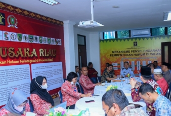 Bapemperda DPRD Bengkalis Rakor Bersama Kanwil Kemenkumkam Riau