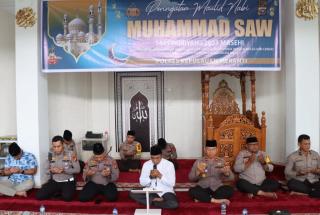 Polres Kepulauan Meranti Peringati Maulid Nabi Muhammad SAW